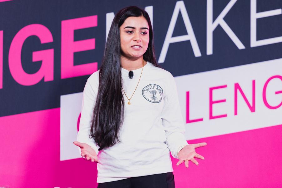 Sneha at T-Mobile Changemakers Challenge 