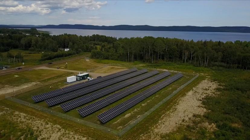 Solar panel farms of Indigenous Clean Energy